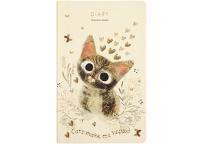 Ежедневник недатированный Bruno Visconti, 125×200 мм, 128 л., «Милый котик»