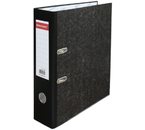 Папка-регистратор Brauberg Marble «под мрамор», корешок 80 мм, черный