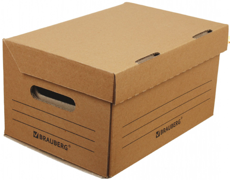 Короб архивный из гофрокартона Т24 Brauberg «Делопроизводство», 325*235*180 мм, бурый Короб архивный из гофрокартона Т24 Brauberg «Делопроизводство», 325*235*180 мм, бурый