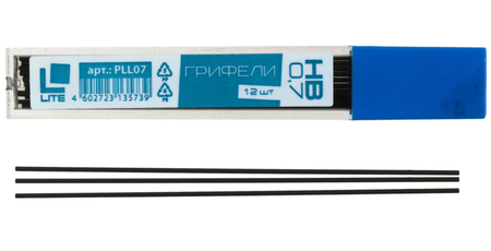 Грифели для автоматических карандашей Lite, толщина грифеля 0,7 мм, твердость ТМ, 12 шт.