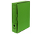 Короб архивный из гофрокартона Kris с замком, корешок 80 мм, 340*255*80 мм, зеленый