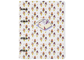 Тетрадь общая А5, 80 л. на кольцах Brauberg Vista, 180×220 мм, 80 л., клетка, Meow