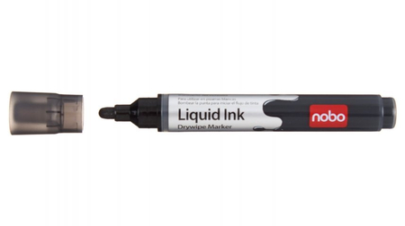 Маркер для вайтбордов Nobo Liquid Ink, черный