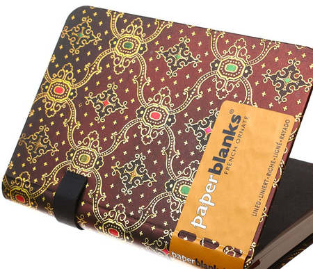 Книжка записная Paperblanks French Ornate , 95*140 мм, 88 л., линия, «Ночь» 