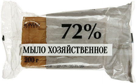 Мыло хозяйственное Romax, 200 г, содержание жирных кислот 72% Мыло хозяйственное Romax, 200 г, содержание жирных кислот 72%
