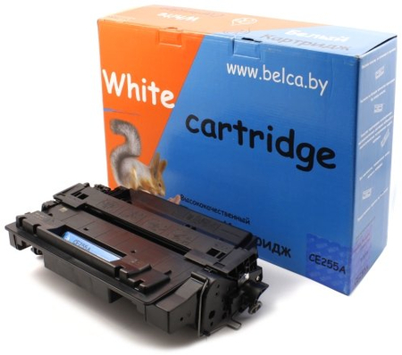 Тонер-картридж White Cartridge CE255A, черный, ресурс 6000 страниц Тонер-картридж White Cartridge CE255A, черный, ресурс 6000 страниц