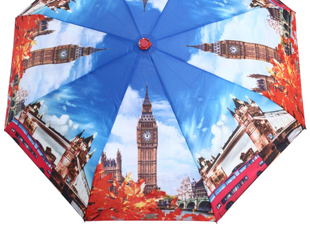 Зонт женский от дождя (автомат) , «Лондон»