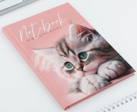 Ежедневник недатированный Notebook «Котёнок», 80 л., линия