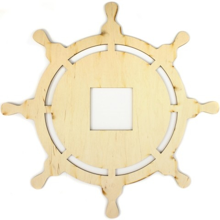 Заготовка для творчества деревянная «Палитра», «Штурвал», 36*36 см