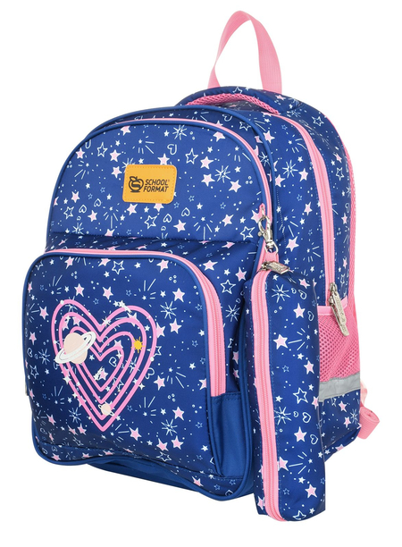 Рюкзак школьный Schoolformat Soft 2+ 17L, 270*400*130 мм, Hearts And Stars