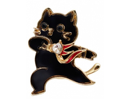 Брошь «Кот-герой»