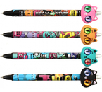 Ручка шариковая автоматическая Meshu, Hypno Cats, корпус ассорти, стержень синий