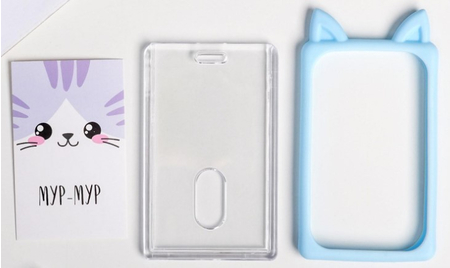 Чехол для бейджа и карточек Sima-Land (пластик), 7*12 см, «Котенок» (без шнура-держателя) Чехол для бейджа и карточек Sima-Land (пластик), 7*12 см, «Котенок» (без шнура-держателя)