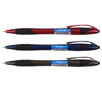 Ручка шариковая автоматическая Berlingo Metallic XL, корпус ассорти, стержень синий