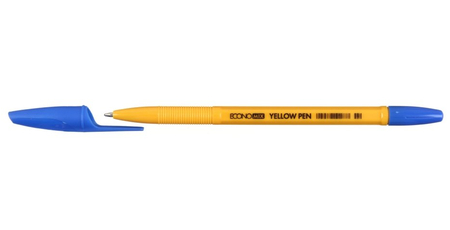 Ручка шариковая Yellow Pen, корпус желтый, стержень синий