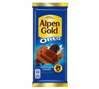 Шоколад Alpen Gold, 85 г, Oreo, молочный шоколад с кусочками печенья