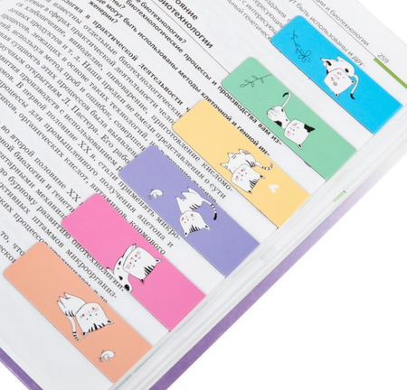 Набор закладок для книг магнитных Brauberg, 6 шт., 60*20 мм, Cats, для девочек Набор закладок для книг магнитных Brauberg, 6 шт., 60*20 мм, Cats, для девочек