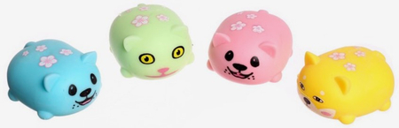 Игрушка с ПВХ-пастой «Мялка», 6 см, «Котик», ассорти Игрушка с ПВХ-пастой «Мялка», 6 см, «Котик», ассорти