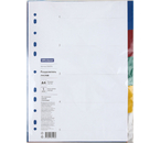 Разделители для папок-регистраторов пластиковые OfficeSpace, 5 л., индексы по цветам (без нумерации)