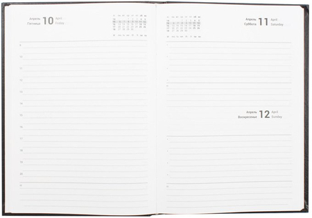 Ежедневник датированный на 2015 год Tаnarto, 150*210 мм, 176 л., черный
