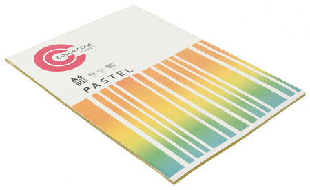 Бумага офисная цветная Color Code Pastel, А4 (210*297 мм), 80 г/м2, 50 л., желтая Бумага офисная цветная Color Code Pastel, А4 (210*297 мм), 80 г/м2, 50 л., желтая