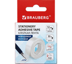 Клейкая лента невидимая Brauberg, 12 мм×33 м, 35 мкм, матовая Клейкая лента невидимая Brauberg, 12 мм×33 м, 35 мкм, матовая