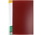 Папка пластиковая на 40 файлов inФормат, толщина пластика 0,6 мм, красная