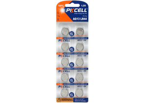 Батарейки щелочные дисковые Pkcell, AG13 (LR44), 1.5V, 10 шт.