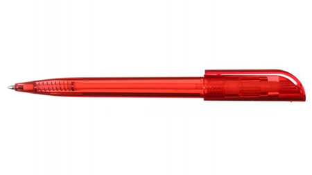 Ручка шариковая автоматическая Sponsor SLP031, корпус красный, стержень синий