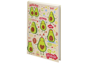 Книжка записная Brauberg Kids А5, 134×206 мм, 80 л., клетка, «Авокадики»