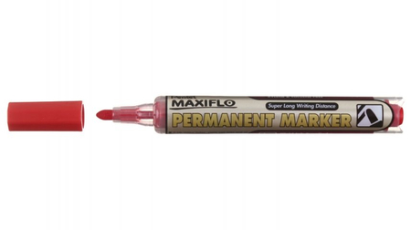 Маркер перманентный Pentel Maxiflo, красный