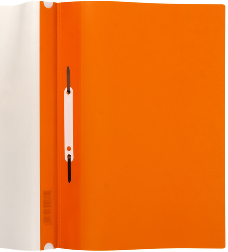 Папка-скоросшиватель пластиковая А4 «Стамм», толщина пластика 0,18 мм, оранжевая