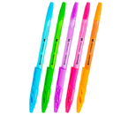 Ручка шариковая Brauberg Ultra GT Neon, корпус ассорти, стержень синий