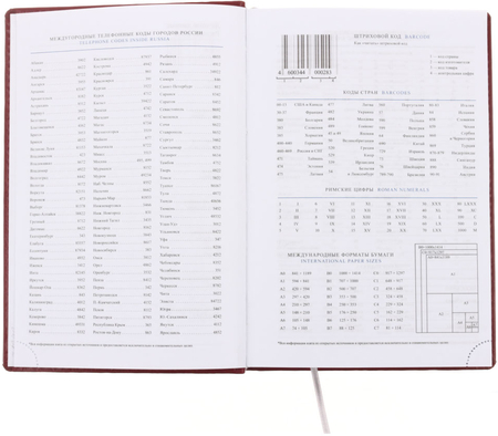 Ежедневник недатированный «Бизнес», 150*215 мм, 176 л., бордовый