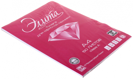 Бумага офисная «Элита», А4 (210*297 мм), 78 г/м2, 50 л.