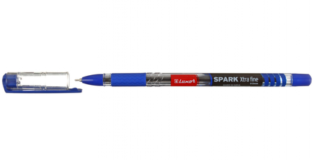Ручка шариковая Luxor Spark Xtra Fine, корпус прозрачный, стержень синий