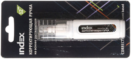 Корректирующая ручка Index, 12 мл, металлический пишущий узел