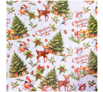 Бумага упаковочная глянцевая Sima-Land, 50×70 см, «Белый медвежонок» (двусторонняя)