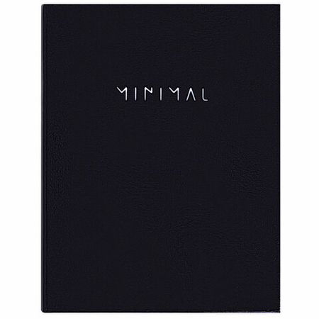 Тетрадь общая А5, 120 л. на кольцах Brauberg, 170*215 мм, клетка, Minimal Black
