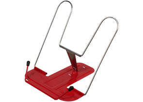 Подставка для книг металлическая Brauberg Line+, 210×172 мм, красная