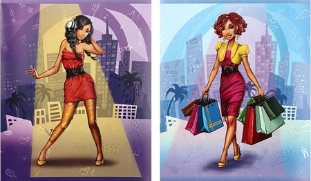 Тетрадь школьная А5, 40 л. на скобе «Прогульщицы», 170*205 мм, клетка, ассорти