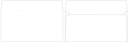 Конверт почтовый 110*220 мм (DL), декстрин, чистый Конверт почтовый 110*220 мм (DL), декстрин, чистый