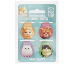 Закладки магнитные для книг Meshu, 4 шт., Plum Pets