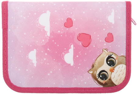 Пенал однокамерный «Пифагор», 190*130 мм, Cute Owls Пенал однокамерный «Пифагор», 190*130 мм, Cute Owls