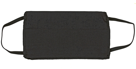 Маска (повязка) тканевая «Блакiт», 17,5*10 см, черная