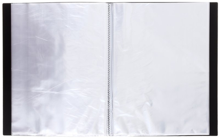 Папка пластиковая на 40 файлов Berlingo Standart, толщина пластика 0,6 мм, черная