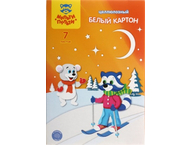 Картон белый односторонний А4 «Приключения Енота»