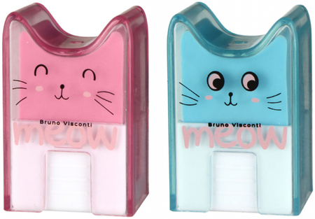 Ластик Bruno Visconti Meow, 30*47*21 мм, ассорти Ластик Bruno Visconti Meow, 30*47*21 мм, ассорти