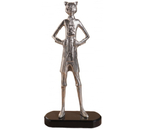 Сувенир алюминиевый «Кот в сапогах», 9×17,5×39 см