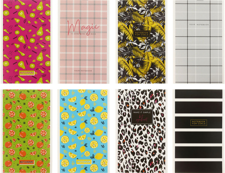 Блокнот на скобе ARTspace, 100*160 мм, 24 л., клетка, «Узоры. Pattern Mix», ассорти Блокнот на скобе ARTspace, 100*160 мм, 24 л., клетка, «Узоры. Pattern Mix», ассорти